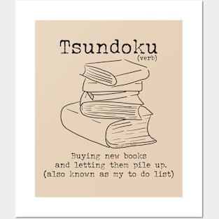 Word Play: Tsundoku (book collector) Posters and Art